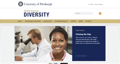 Desktop Screenshot of healthdiversity.pitt.edu