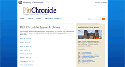Desktop Screenshot of chronicle.pitt.edu
