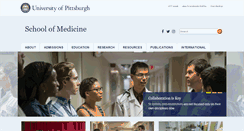 Desktop Screenshot of medschool.pitt.edu
