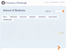 Tablet Screenshot of medschool.pitt.edu