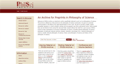 Desktop Screenshot of philsci-archive.pitt.edu