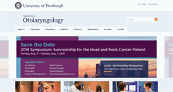 Desktop Screenshot of otolaryngology.medicine.pitt.edu