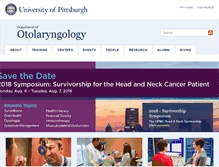 Tablet Screenshot of otolaryngology.medicine.pitt.edu