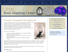 Tablet Screenshot of meg-brain-mapping.pitt.edu