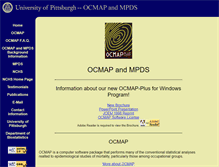 Tablet Screenshot of ocmap.biostat.pitt.edu